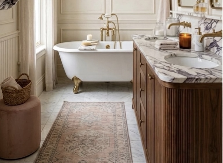 Contemporary antique bathroom