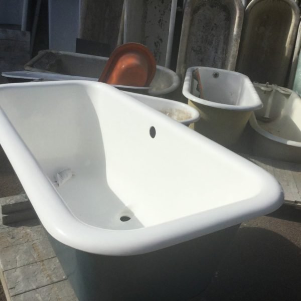 French Square Double Ender roll top bathtub